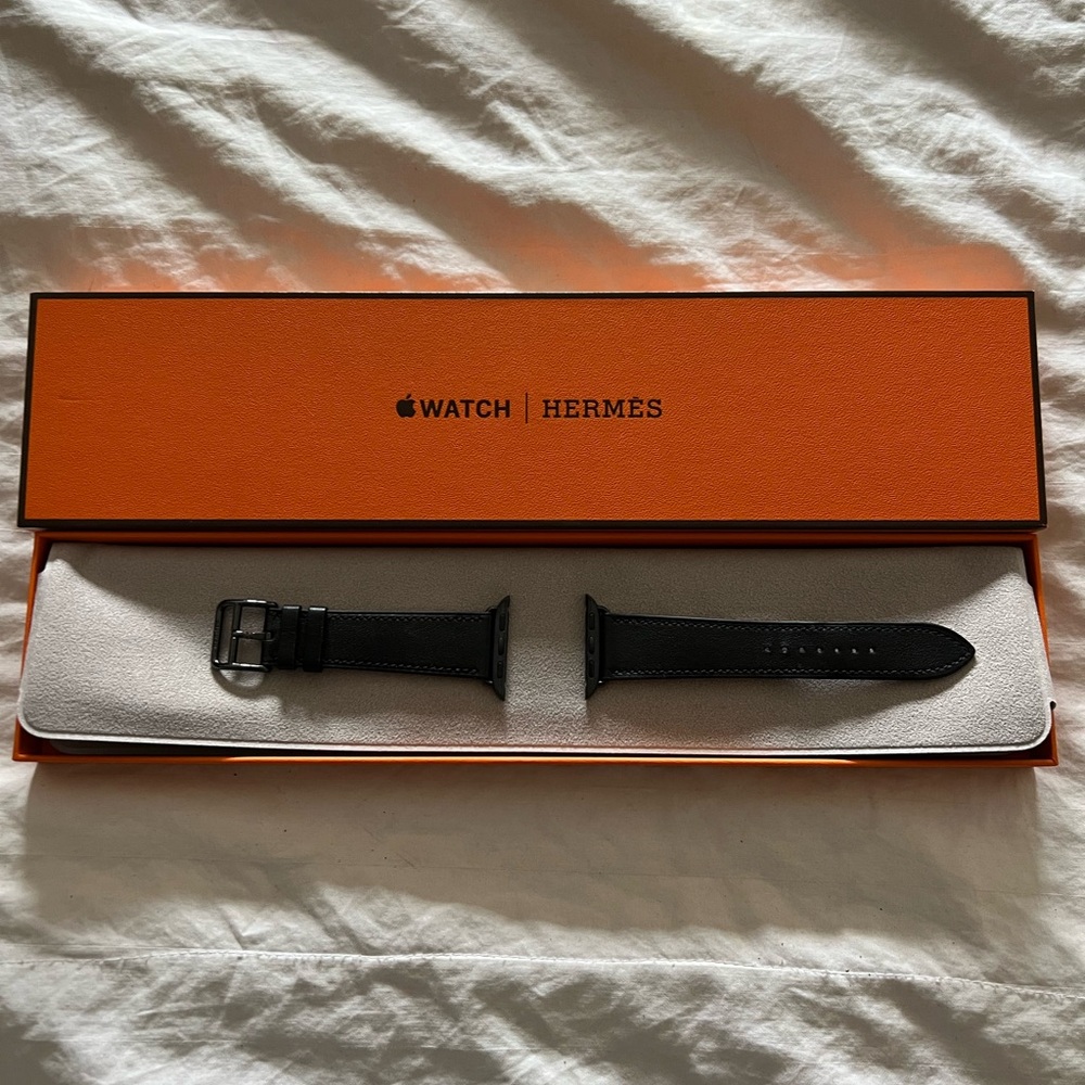 Hermes Genuine Leather Strap for size 38,40,41MM Apple Watch